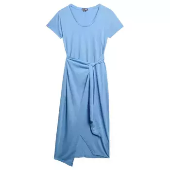 Платье Superdry Slub Wrap, синий