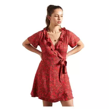 Платье Superdry Summer Wrap, красный