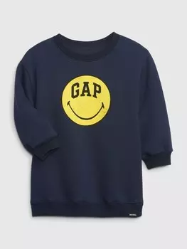 Платье-Толстовка Gap, синий