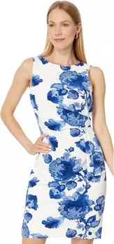 Платье Tommy Hilfiger Sheath Dress, цвет Sky Captain Multi