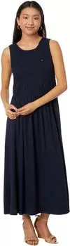 Платье Tommy Hilfiger Sleeveless Smocked Dress, цвет Sky Captain