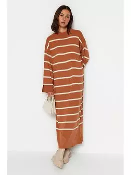 Платье trendyol, цвет camel/wei