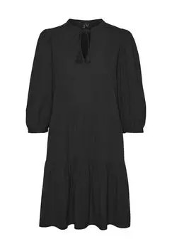 Платье-туника с кисточками для женщин VERO MODA, черный