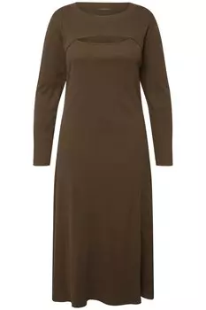 Платье Ulla Popken, коричневый