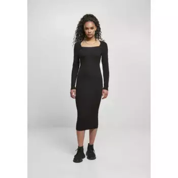 Платье Urban Classics Knit midi, черный