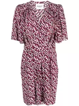 Платье Vedolia с абстрактным принтом MARANT TOILE, нейтральный