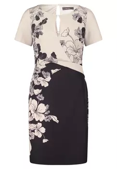 Платье Vera Mont Cocktail mit Blumenprint, черный