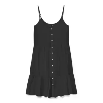 Платье Vero Moda Bumpy sleeveless short, черный