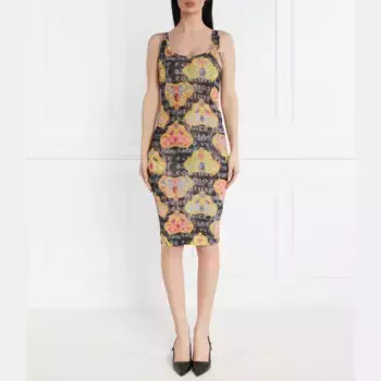Платье Versace, мультиколор
