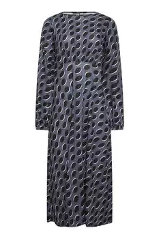 Платье в горошек Long Tall Sally, серый