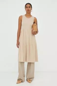 Платье Weekend Max Mara, бежевый