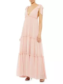 Платье Ярусное Mac Duggal, blush