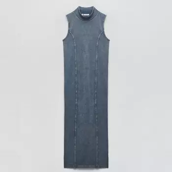 Платье Zara Faded Seamless, синий