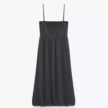 Платье Zara Midi, свинцовый