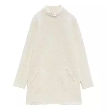 Платье Zara Quilted, кремовый