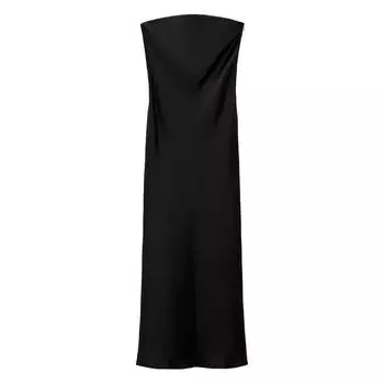 Платье Zara Satin, черный