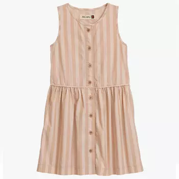 Платье Zara Striped 12, экрю