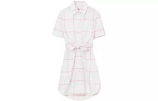 Платье женское Burberry в клетку, белый