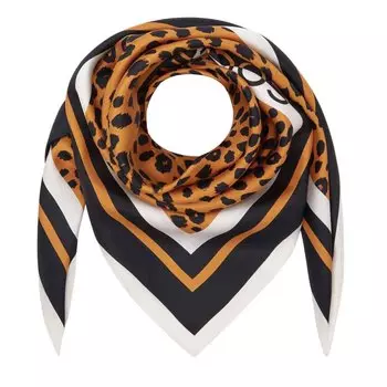 Платок Coccinelle Animalier, оранжевый/леопард