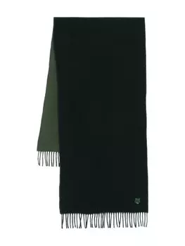 Платок Maison Kitsun Bold Fox, зеленый