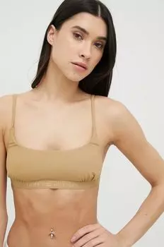 Плавательный бюстгальтер Tommy Hilfiger, коричневый