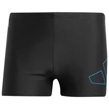 Плавки Adidas Big Bars Swim Boxer, цвет Black/Bright Royal