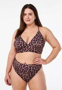 Плавки бикини LEOPARD Zizzi, коричневый
