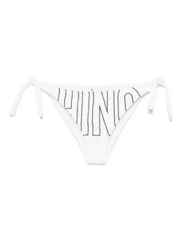 Плавки бикини Rubber Logo Moschino, белый
