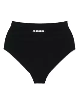 Плавки бикини с логотипом JIL SANDER, черный