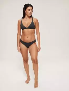 Плавки бикини с принтом Seafolly, черные