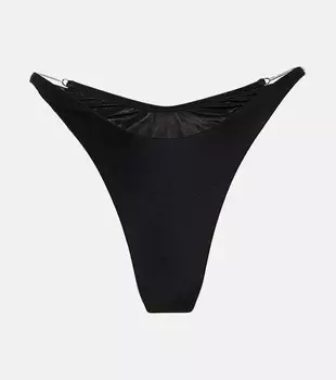 Плавки бикини с вырезами MUGLER, черный