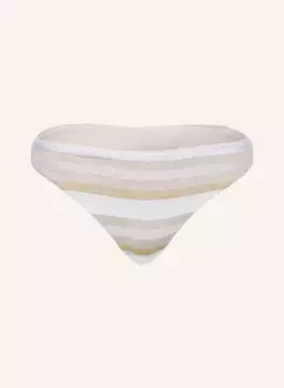 Плавки бикини swami с блестящей пряжей Max Mara Beachwear, белый