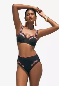Плавки бикини TUMMY CONTROL HIGH WAISTED Love & Roses, черный
