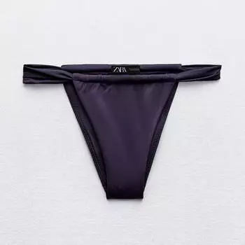 Плавки-бикини Zara Curtain String, фиолетовый