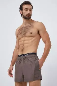 Плавки Calvin Klein, коричневый