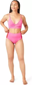 Плавки Carve Designs Erin Color-Block Bottoms, цвет Fuchsia/Hot Red