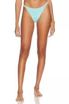 Плавки Frankies Bikinis X Guizio Tide Knit, цвет Aqua Embroidery