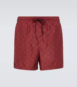 Плавки GG Gucci, Bordeaux/Mc