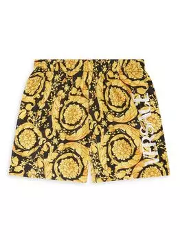 Плавки Giada Barocco Logo для маленьких мальчиков и мальчиков Versace, черный