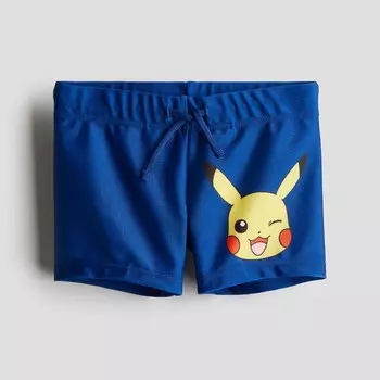 Плавки H&M Kids Printed Pokmon, темно-синий