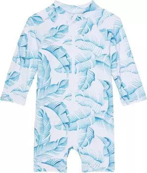 Плавки Janie and Jack Long sleeve Rashguard Swimsuit, синий