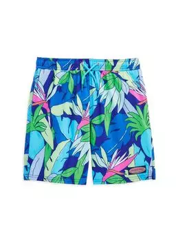Плавки с принтом для маленьких мальчиков и мальчиков Vineyard Vines, синий