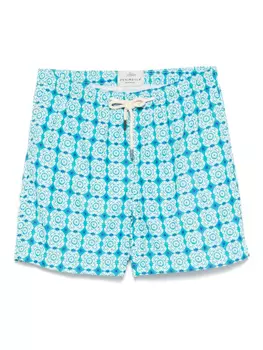 Плавки с принтом PENINSULA SWIMWEAR, синий