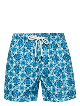 Плавки-шорты Gargano с графичным принтом PENINSULA SWIMWEAR, синий