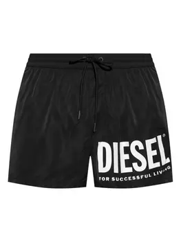 Плавки-шорты с логотипом Diesel, черный