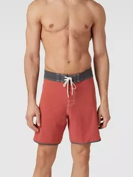 Плавки-шорты с нашивкой-лейблом, модель «ОРИГИНАЛЬНЫЙ ГРЕБЕШОК» Quiksilver, красный