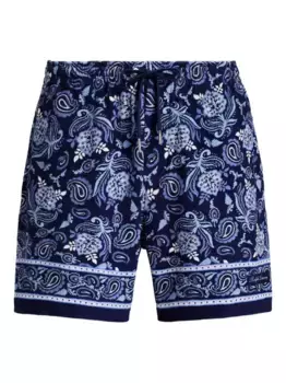 Плавки-шорты с принтом пейсли Ralph Lauren Purple Label, синий