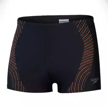 Плавки-шорты Speedo Men's Duo с принтом логотипа Aquashort, черный
