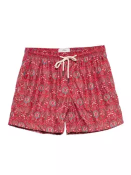 Плавки-шорты Verbania с принтом пейсли PENINSULA SWIMWEAR, красный