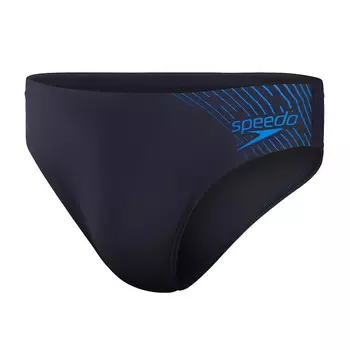 Плавки Speedo Medley Logo 7 cm Brief, цвет True Navy/True Cobalt